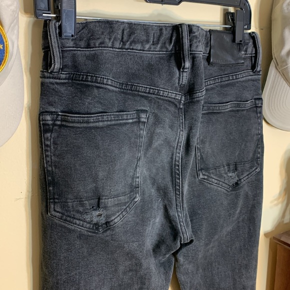 All Saints Cigarette Slim Fit Distressed Faded Black Jeans 30W/32L - Picture 6 of 11